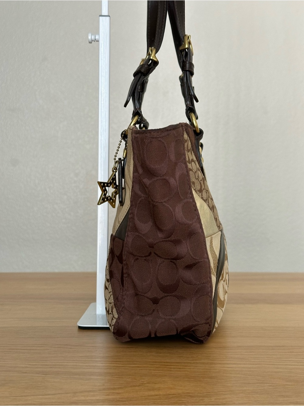 Coach Patchwork Tote Zippy Bag - Picture 3 of 13